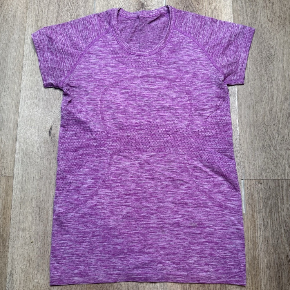 lululemon Swiftly Tech Short Sleeve shirt Size 10 Heathered Ultra Violet